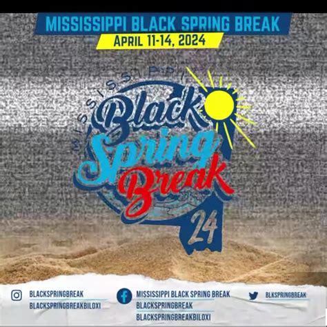 black spring break biloxi 2024 schedule